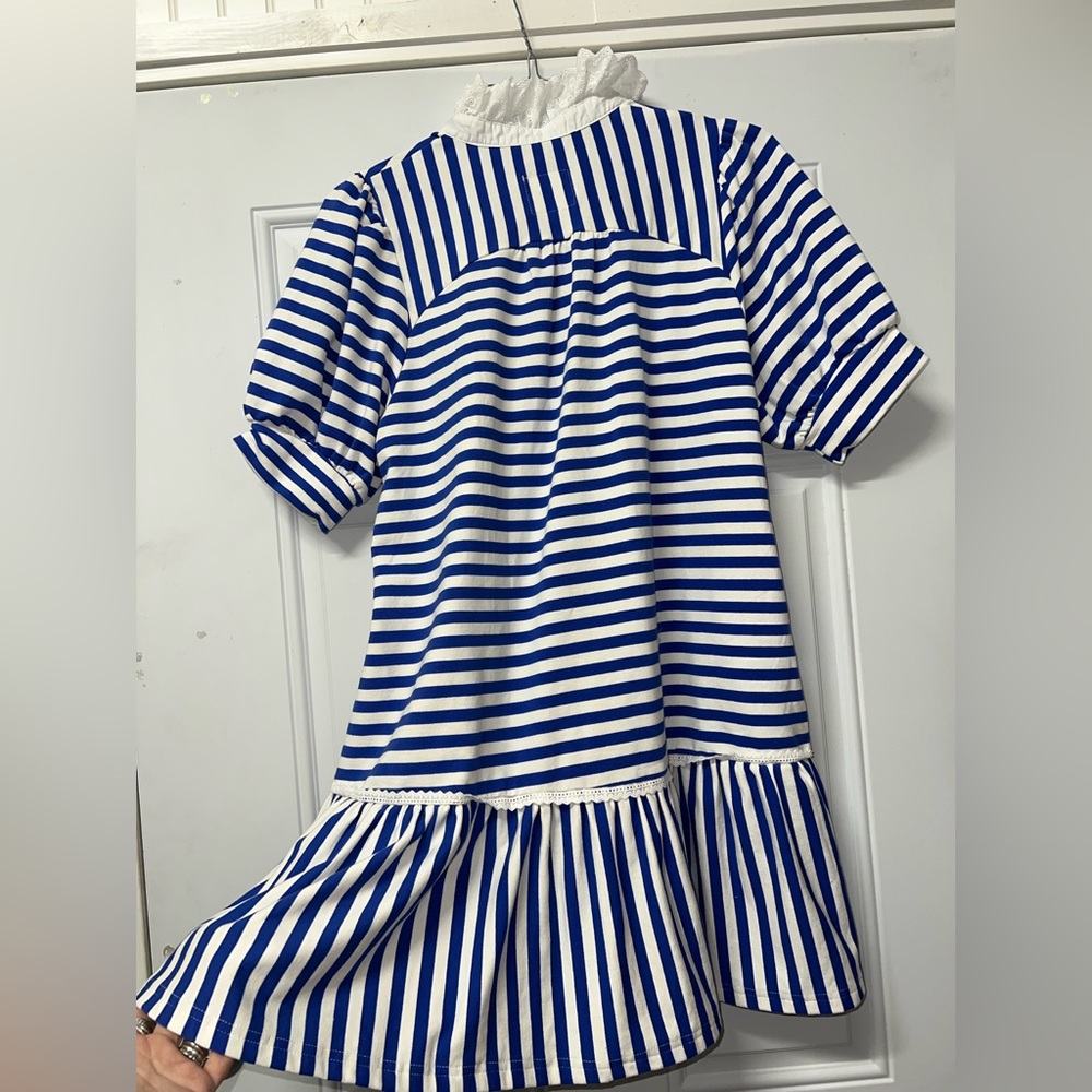 Umgee royal blue and white striped mini dress size medium - Picture 8 of 12